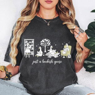 Camiseta Ganso bibliófilo fan art de lectura