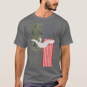 Camiseta Ganso de caza de la bandera estadounidense 1