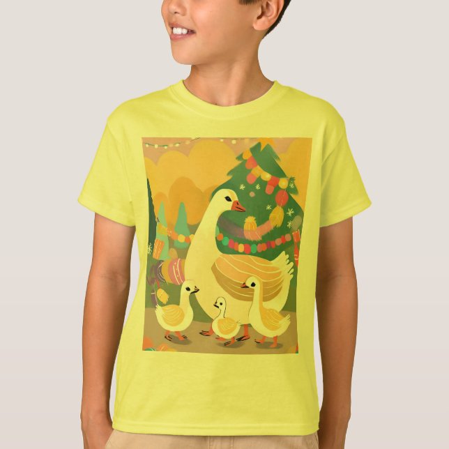 Camiseta ganso de Navidad (Anverso)