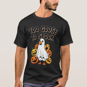 Camiseta Ganso Demasiado Tonto para Asustar Payaso Ganso To