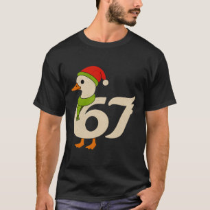 Camiseta Ganso divertido 67 Navidad 6 7 Meme Pato Sombrero 