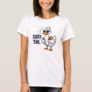 Camiseta Ganso Enfermero Divertido Ganso Enfermero Tonto Po