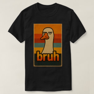 Camiseta Ganso gruñón “bruh” Meme – Animal divertido retro