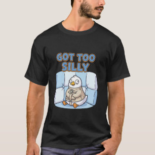 Camiseta Ganso Pato Chaqueta Recta Demasiado Tonto Divertid