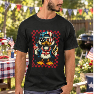 Camiseta Ganso Patriótico Coquette USA 4 de Julio