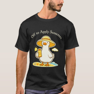 Camiseta Ganso Se Va a Aplicar Protector Solar Humor Divert