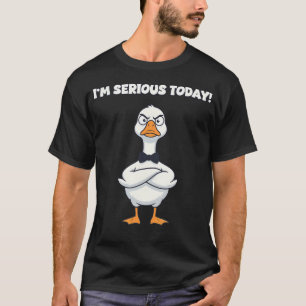 Camiseta Ganso Serio Con Pajarita Funny Silly Goose