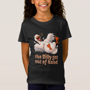 Camiseta Ganso Tonto Caricatura Riéndose