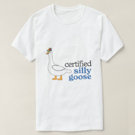 Camiseta Ganso Tonto Certificado Con Sombrero De Propela Ad