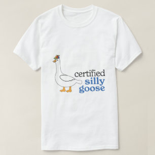 Camiseta Ganso Tonto Certificado Con Sombrero De Propela Ad