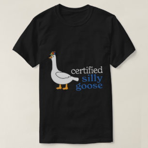 Camiseta Ganso Tonto Certificado Con Sombrero De Propela Ad