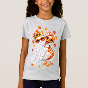 Camiseta ganso tonto de otoño fantasma Otoño Halloween