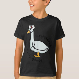 Camiseta Ganso Tonto Registrado Enfermera Rn Estetoscopio E