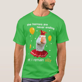 Camiseta Ganso tontoLos horrores nunca terminan, sin embarg