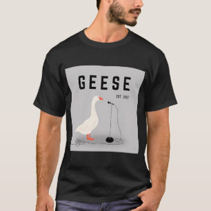Camiseta Gansos Banda Gráfico Gris