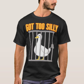Camiseta Gansos Divertidos Demasiado Tontos Chiste Pun Humo