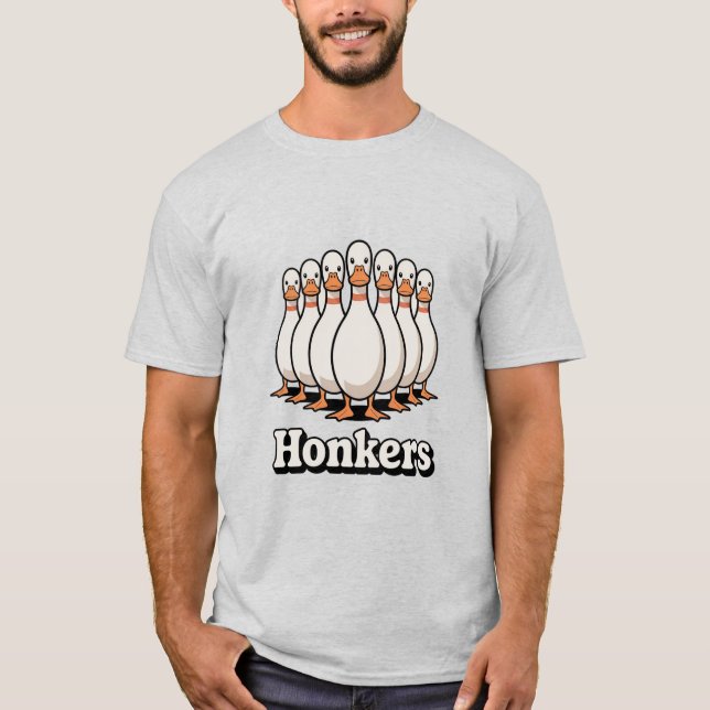 Camiseta Gansos Honkers Divertidos Meme de Ganso Divertido (Anverso)
