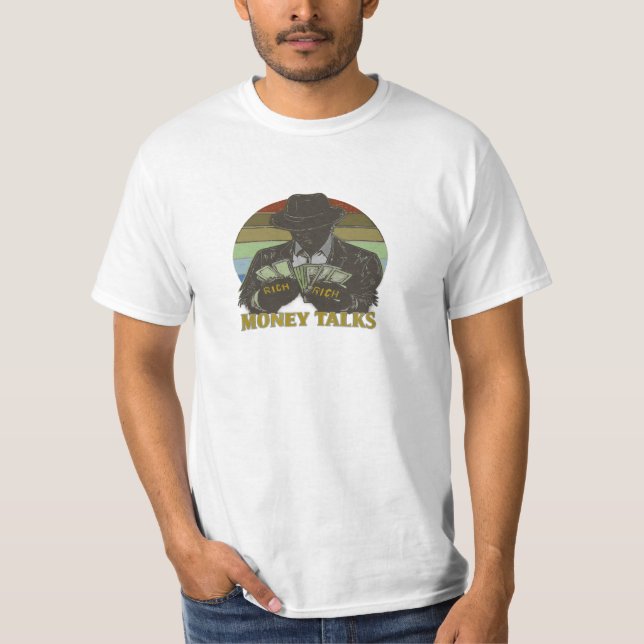 Camiseta Gánster contando dinero (Anverso)