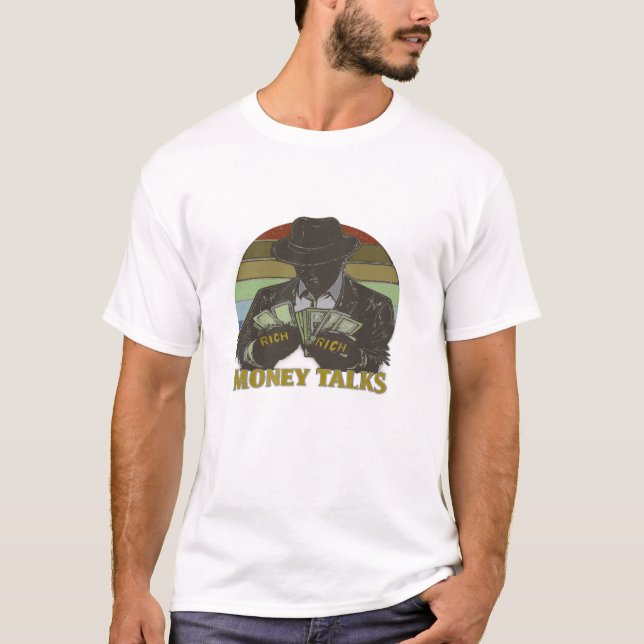 Camiseta Gánster contando dinero (Anverso)