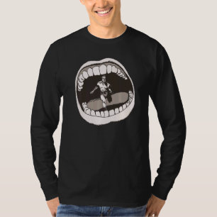 Camiseta Gape de huida de boca retro
