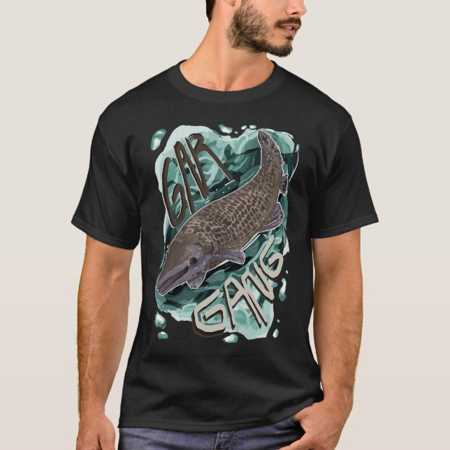 Camiseta ¡Gar Gang! Pez Lagarto (Anverso)