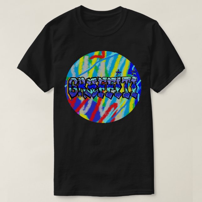 Camiseta garabato de graffiti (Diseño del anverso)