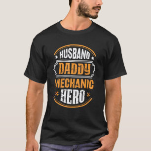 Camiseta Garage Hombres Esposo Papá Mecánico Héroe Padres D