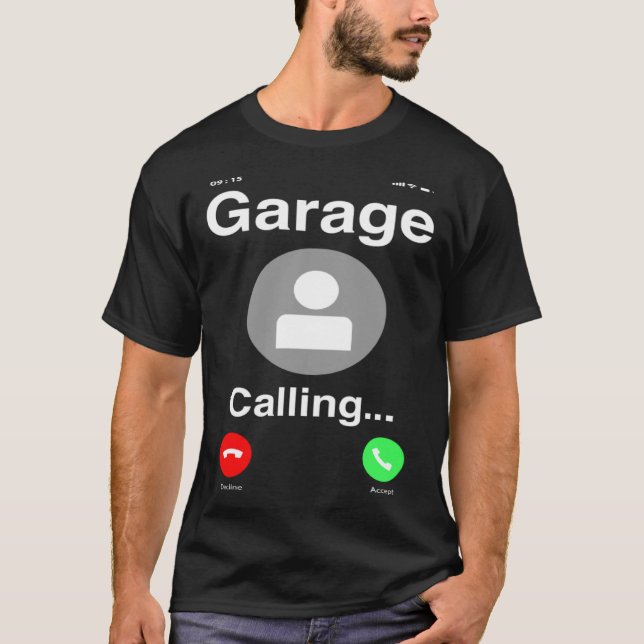 Camiseta Garage Llama Auto Mechanic (Anverso)