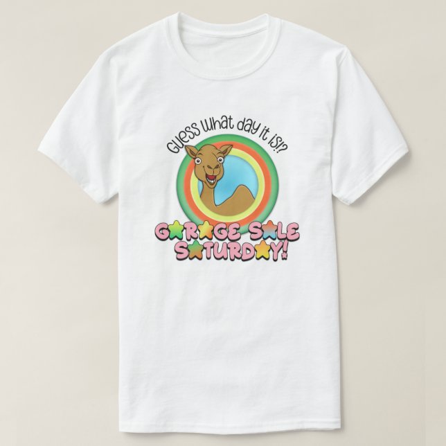 Camiseta Garage Sale Saturday (Diseño del anverso)