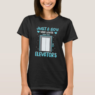 Camiseta Garage Solo Un Niño Que Ama Los Ascensores Para Té
