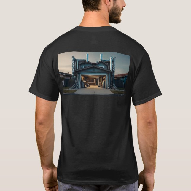 Camiseta Garage Tech Upgrade men black T-shirt back (Reverso)