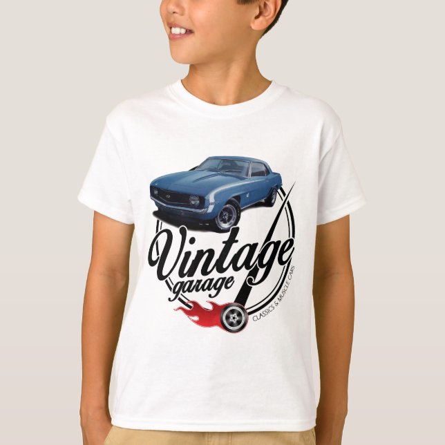 Camiseta Garaje Camaro del vintage (Anverso)