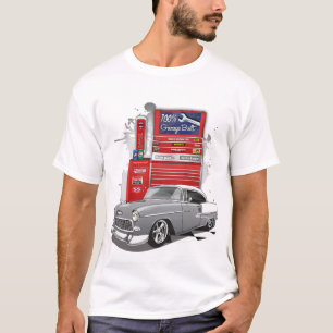 Camiseta Garaje de aire fresco de color gris claro de 1955