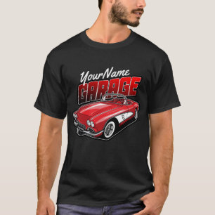 Camiseta Garaje de coche deportivo clásico rojo C1 personal