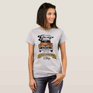 Camiseta Garaje de época y Rótulo de tiendas