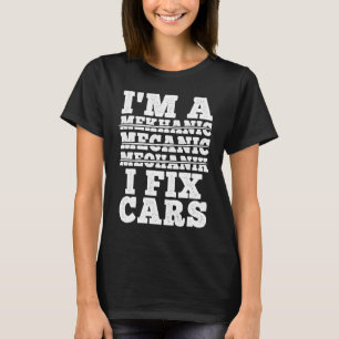 Camiseta Garaje de herramientas mecánicas de reparación de