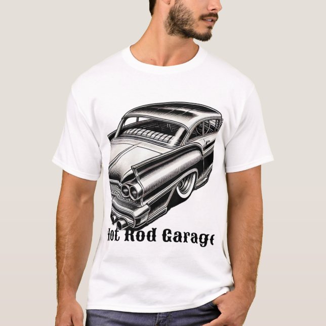 Camiseta Garaje de Hot Rod (Anverso)