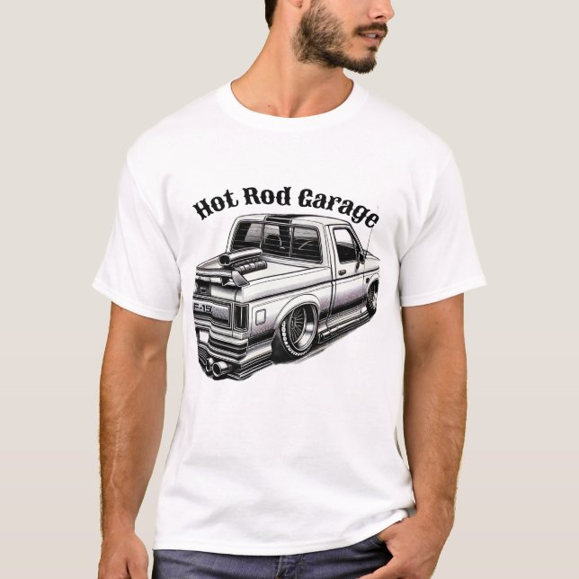 Camiseta Garaje de Hot Rod (Anverso)