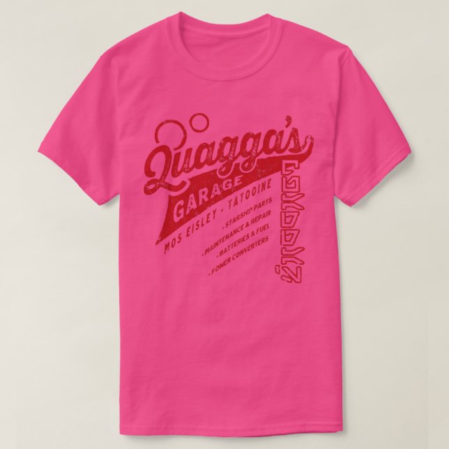 Camiseta Garaje de Quaggas (Diseño del anverso)
