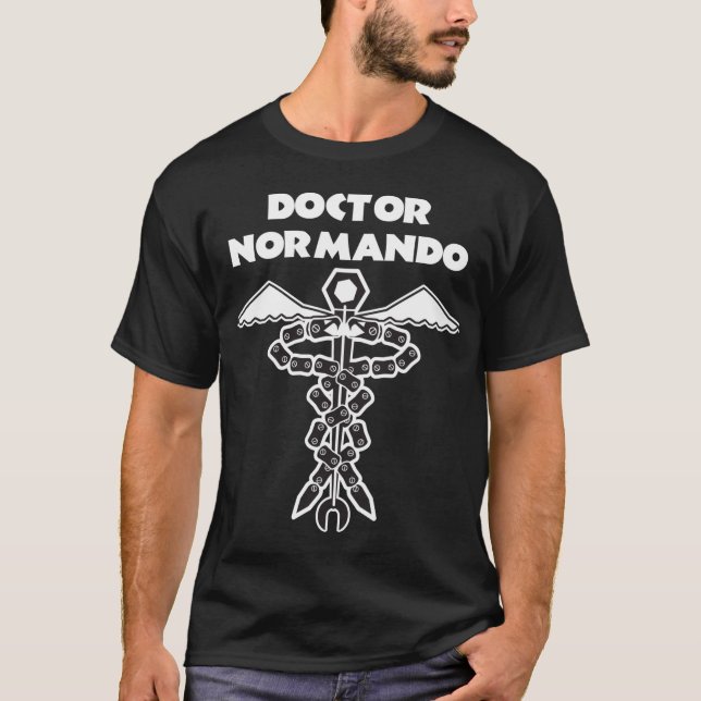 Camiseta ¡Garaje del doctor Normando! (Anverso)
