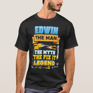 Camiseta Garaje Edwin El Hombre Mito Arregla Leyenda Día de
