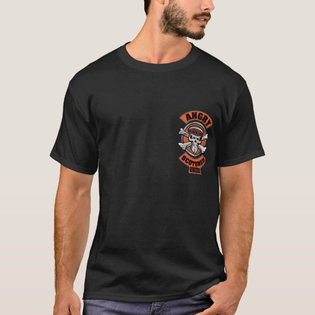 Camiseta Garaje enojado del Scotsman (Anverso)