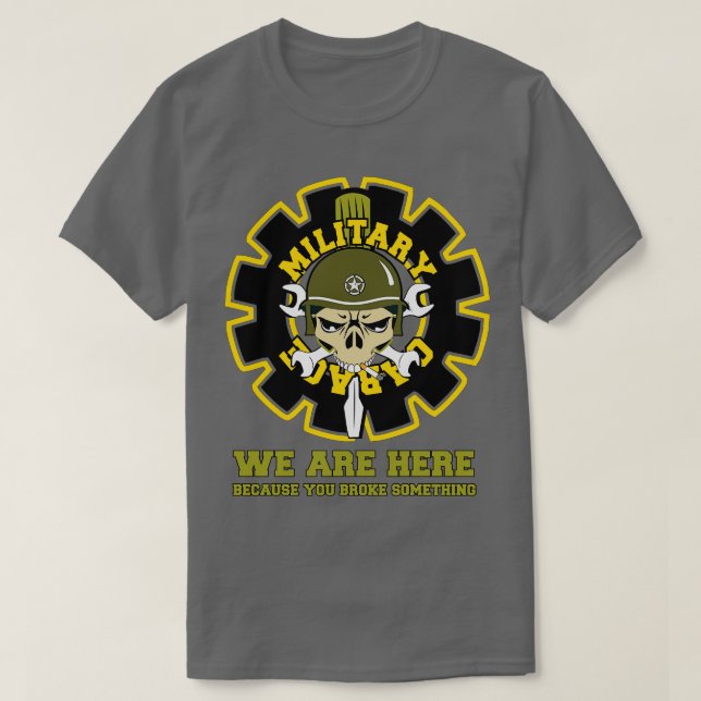 Camiseta Garaje militar (Diseño del anverso)