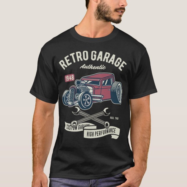 Camiseta Garaje retro (Anverso)