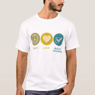 Camiseta Garantía de calidad del amor de la paz