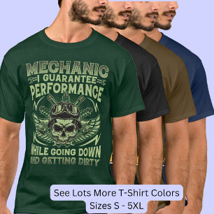 Camiseta Garantía de rendimiento mecánico ensuciándose