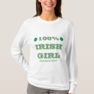 Camiseta garantizada chica del irlandés del 100%