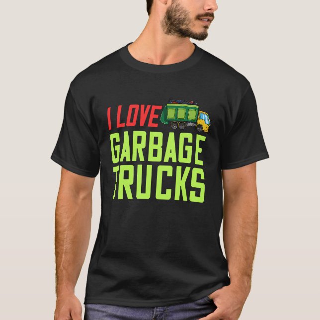 Camiseta Garbage Day  Trash Truck (Anverso)