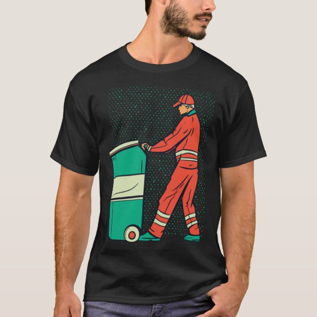 Camiseta Garbage Man Cleaning Housekeeping (Anverso)