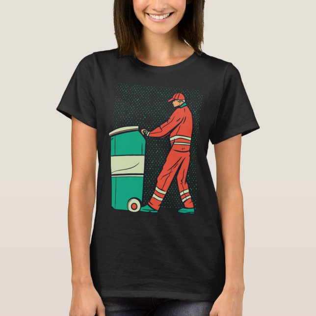 Camiseta Garbage Man Cleaning Housekeeping (Anverso)